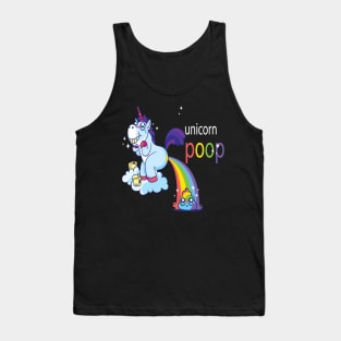 Unicorn Rainbow Poop Emoji Shirt Unicorn Lover Gift Tank Top